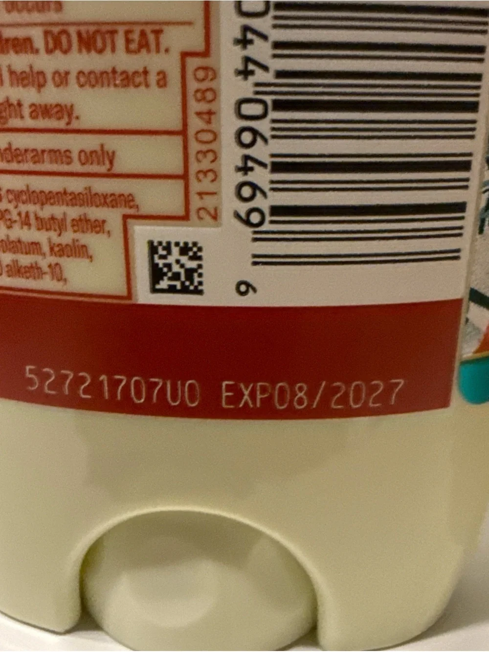 Old Spice Peppermint Slopes Antiperspirant Deodorant - Red & Cream (Lot of 2)
